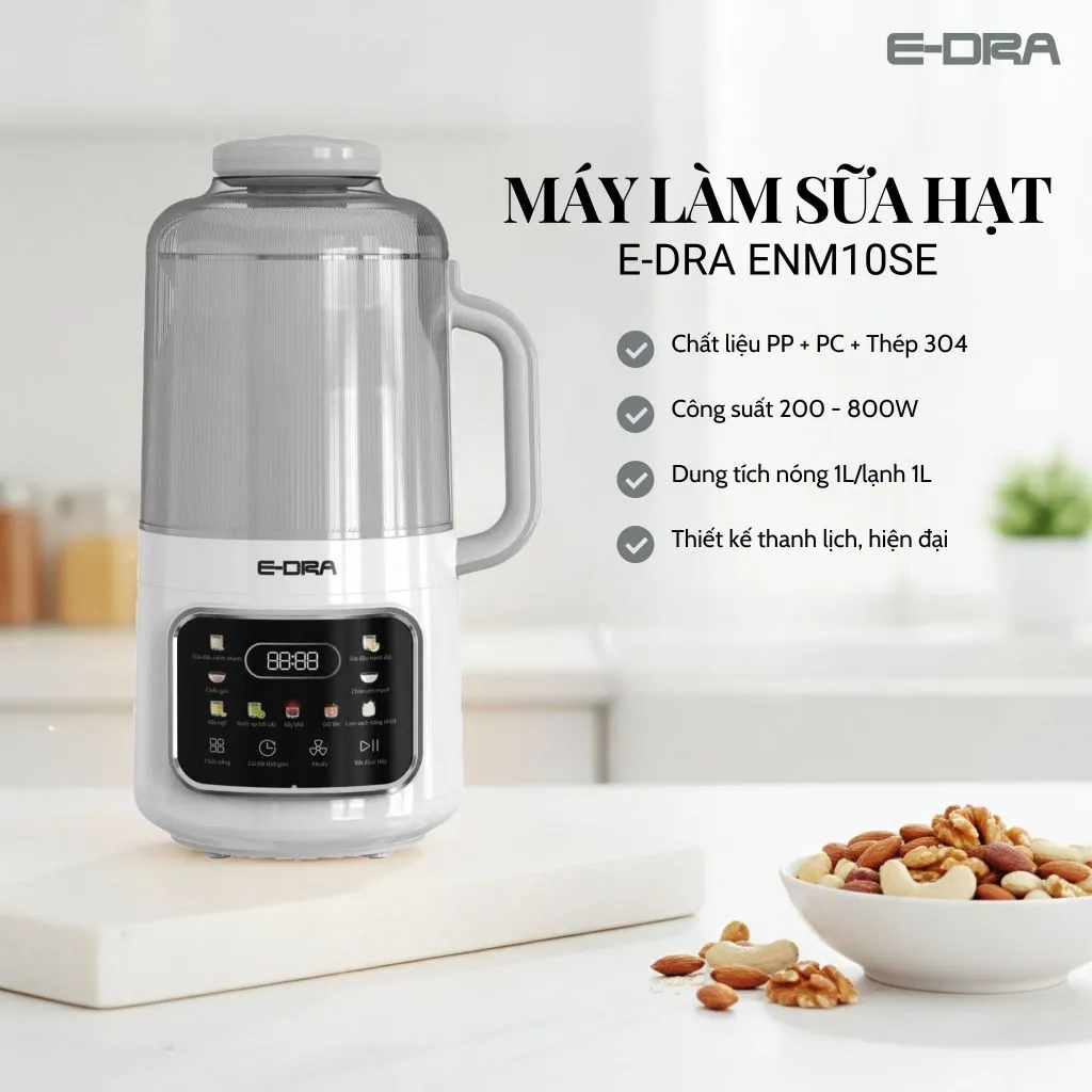 Máy làm sữa hạt đa năng E-DRA ENM10SE