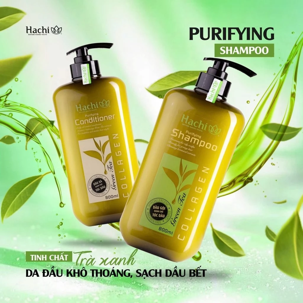 Dầu gội Hachi Trà Xanh